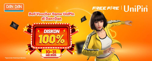 Dapatkan DISKON 100% Voucher UniPin hanya di Dan+Dan!
